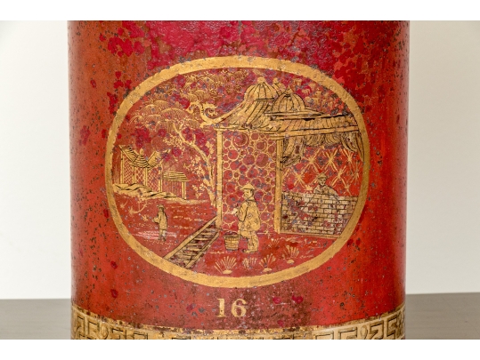 Pair Of Tole Table Lamps