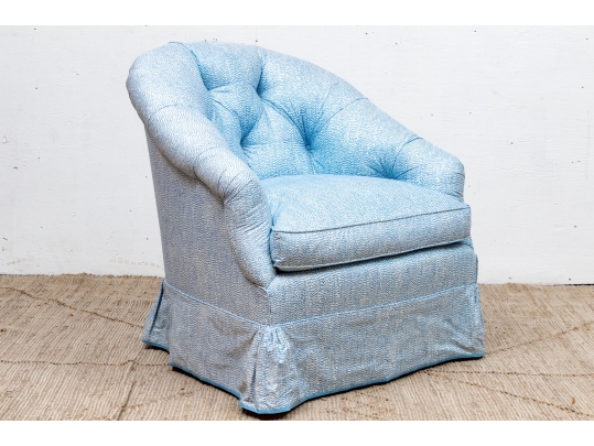 Custom Upholstered Tub Back Armchair
