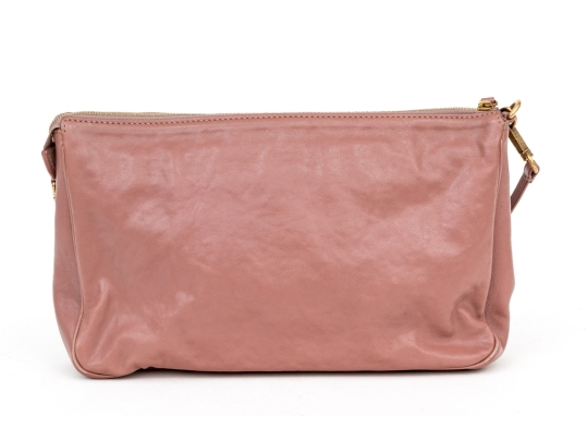 Louis Vuitton Rose Cuir Boudoir Pochette, With Dust Bag