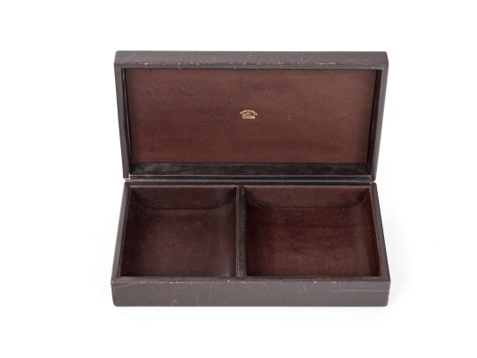 Gucci Handsome Vintage Brown Leather Trinket Box