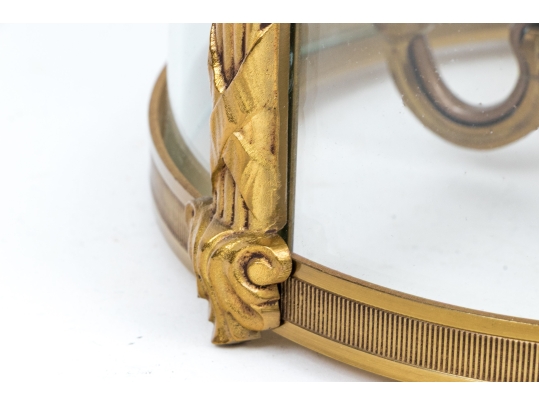 Quality Brass Three Light Cieling Mounted Chandlier