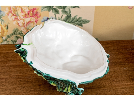Cabbage Lidded Tureen With Underplate And Ladle