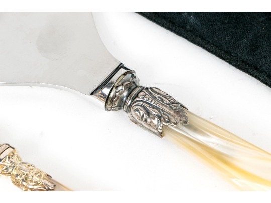 Designer Collection Of Shell Handled Serving Utensils