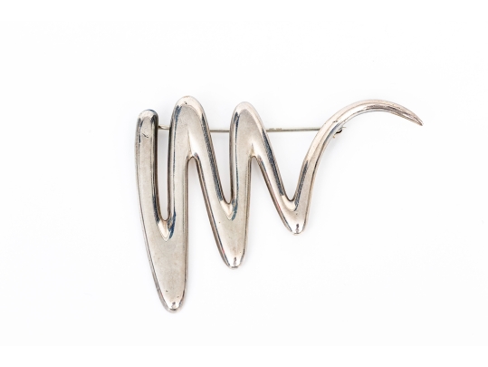 Tiffany & Co. Paloma Picasso Sterling Silver Jumbo Grafiti Squiggle Brooch
