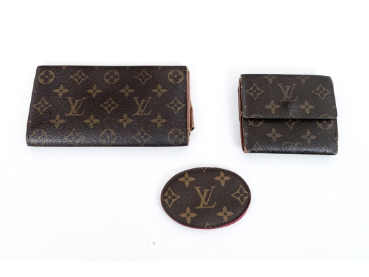 Louis Vuitton Brown Monogram Lot Of As Is Small Leather Goods (#7)