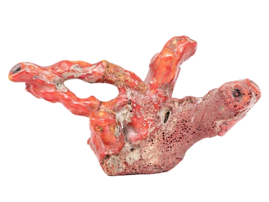 Vintage Natural Red Coral Specimen
