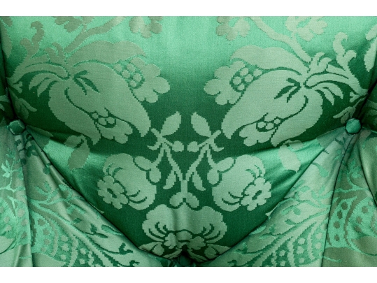 Fabulous Custom Silk Upholstered Tub Back Armchair