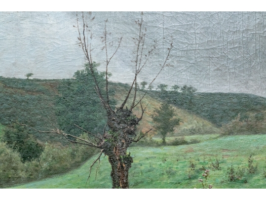 Austin Signed Oil On Canvas Painting, Landscape, '81