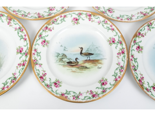 Set Of 11 French, Theodore Haviland Limoge Dishes, Signed