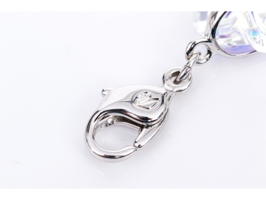 Swarovski Collection Of Crystal Set Pendant Earrings And Crystal Charms With Lobster Claw Clasps