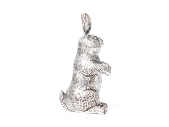 Buccellati Sterling Silver Miniature Adorable Standing Bunny Rabbit