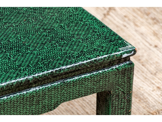 Chic Green Chinoiserie Cocktail Table