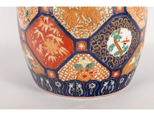 Imari Style Enamel Painted Jar