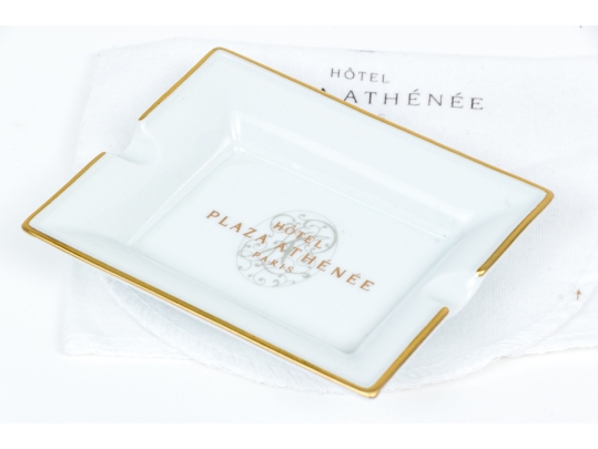 Vintage Royal Limoges Porcelain Hotel Plaza Athenee Paris Ashtray