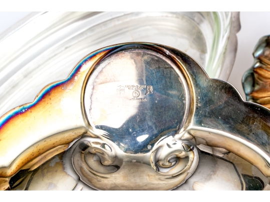 Collection Of Silver Plated Serving Ware, Including English Silver Mfg. Co. 