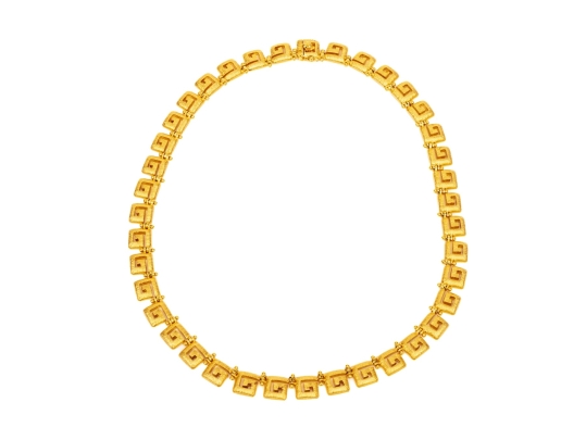 18k Yellow Gold Fabulous Vintage Brushed 