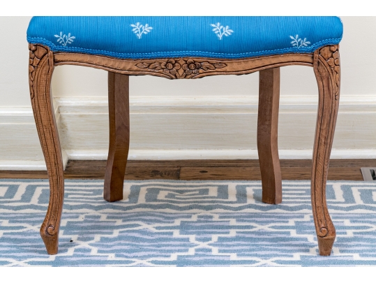 Carved Fruitwood And Cane Back Fauteuil