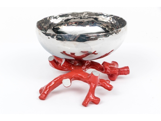 Michael Aram Stainless Enameled Bowl 