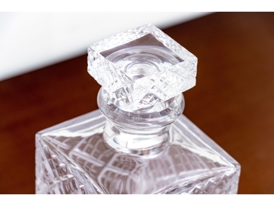 Faberge Cut Crystal Decanter With Stopper