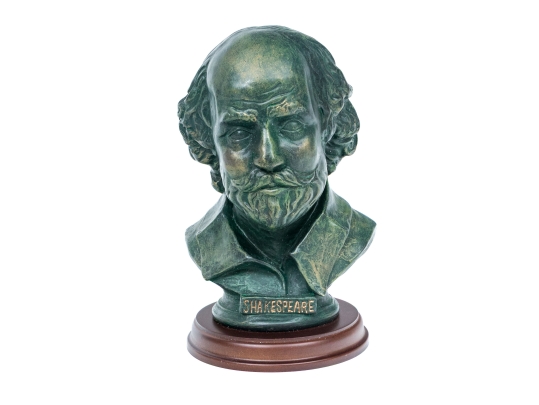 Vintage Composition Bust Of Shakespeare