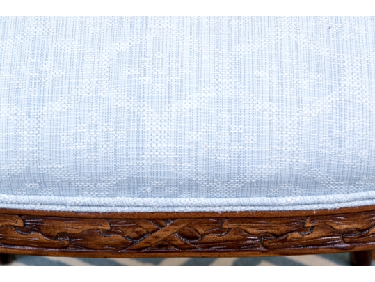Exceptionally Carved Hepplewhite Style Open Armchair