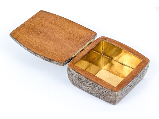Vintage Ray Augousti Shagreen Covered Wooden Box