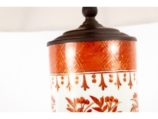 Vintage Chinese Hat Stand Converted Table Lamp