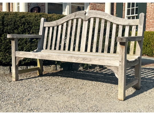 Smith & Hawken Teak Bench (1 Of 2)