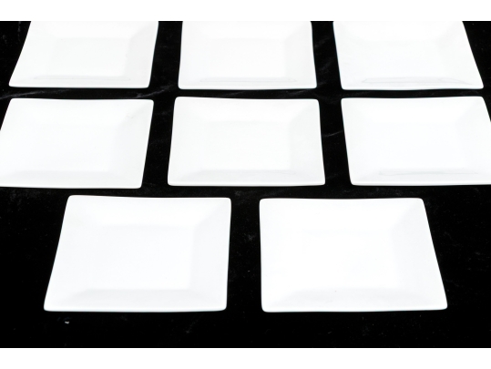 Set Of Twelve Crate & Barrel Square Bread And Butter Plates