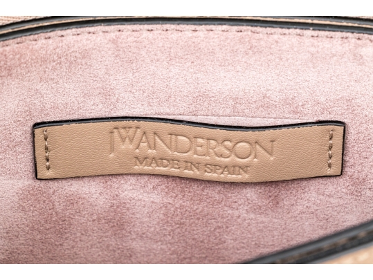 J.W.Anderson Tan Leather Flap Front Shoulder Bag