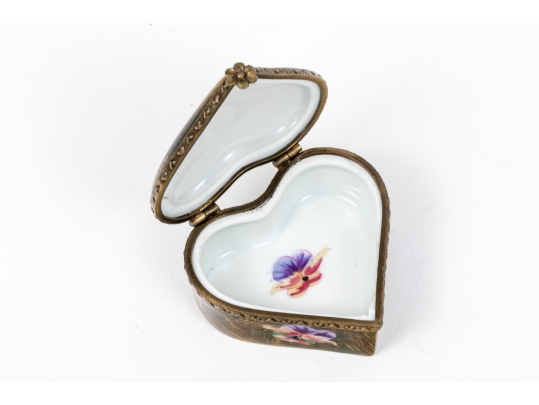 Collection Of Four Hand Painted Limoges Boxes