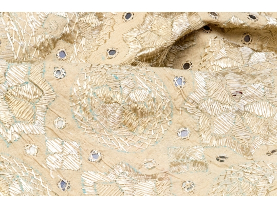 Fabulous Embroidered And Embellished Table Cloth