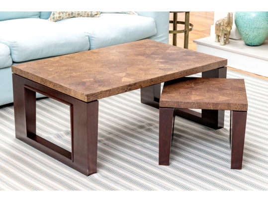 Cocktail Table With Matching Accent Low Table