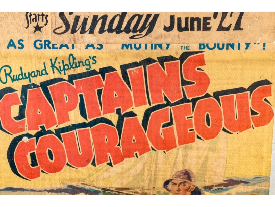 Collection Of Seven 1930's Stamford Theatre Movie Posters And  A 1953 Movie Poster