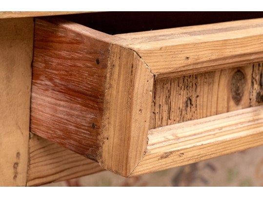 Rustic Pine Hall Console Table