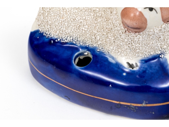 Pair Of English Staffordshire Ceramic Pen Trays