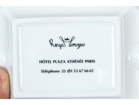 Vintage Royal Limoges Porcelain Hotel Plaza Athenee Paris Ashtray