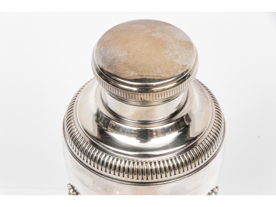 French Silver Plated Cocktail Shaker With Lid