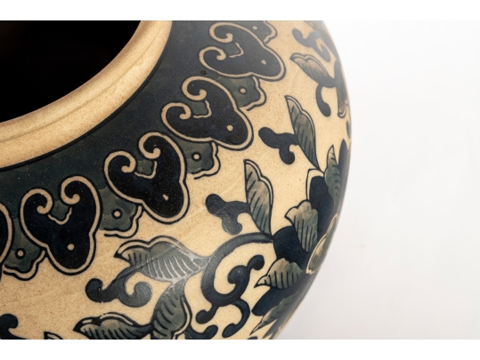 Decorative Asian-Style Ceramic Vase