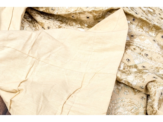 Fabulous Embroidered And Embellished Table Cloth