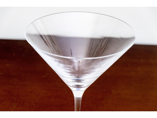 Pair Of Tiffany & Co. Crystal Martini Glasses