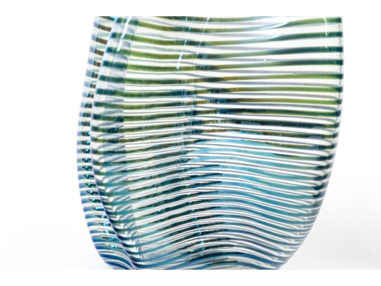 Daniel Read (American [RI], 20th C.) Pair Of Signed Art Glass Vases