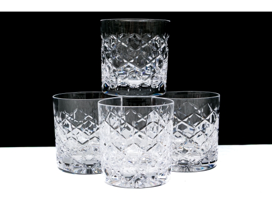 Set Of Four Tiffany & Co. Crystal Tumblers