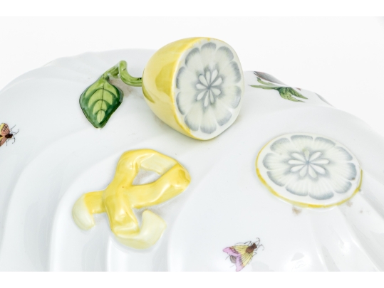 Exceptional Large Herend Hand-Painted 12 1/2