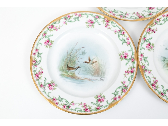 Set Of 11 French, Theodore Haviland Limoge Dishes, Signed