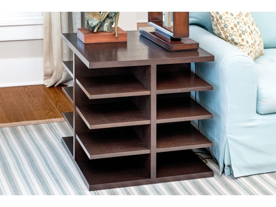Quality End Table With Sixteen Shelves
