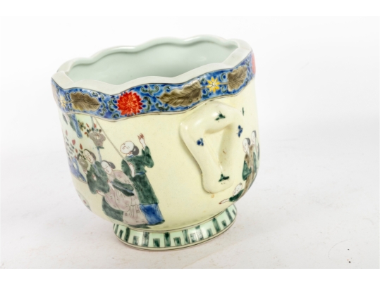 Chinese Famille Verte Porcelain Jardinière