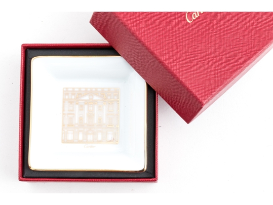 Cartier New York Fifth Avenue Mansion Motif Mini Trinket Tray, With Box