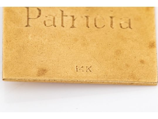 14k Yellow Gold Chunky Vintage April 8th, 1944 Calendar Charm