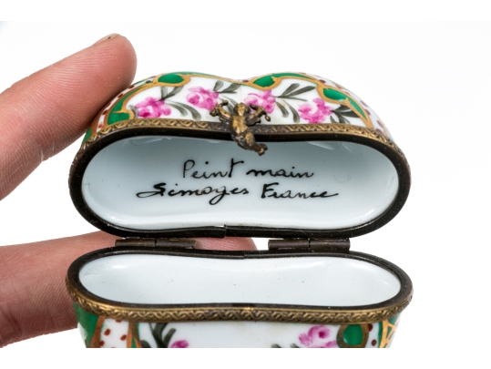 Collection Of Four Hand Painted Limoges Boxes